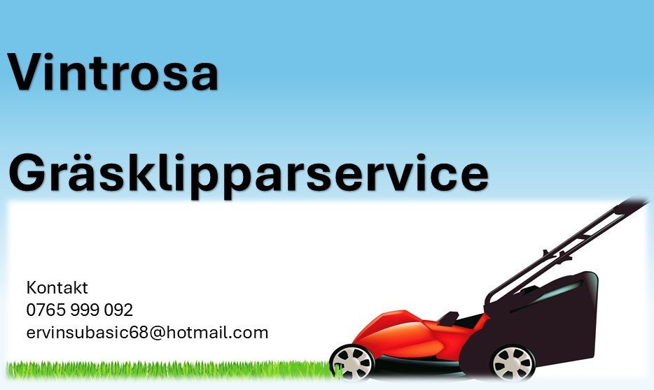 VINTROSA GRÄSKLIPPARSERVICE